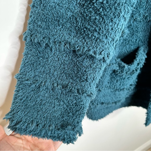 Barefoot Dreams CozyChic Boardwalk Cardigan in Deep Teal - Picture 4 of 10